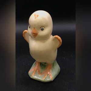 Ceramic chick well painted by Virginia